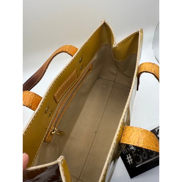 Louis Vuitton Monogram  Vernis Reade PM Mini Tote Bag in Mustard - Picture 8 of 8